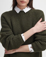 Barbour Willows Knitted Jumper - Dame - Olive